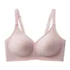 Sujetador de Soporte Suave Fanxinya para Mujer, Copa Moldeada Fina, Anti-Caída, Estilo Europeo y Americano, Sin Aro de Acero, Tirantes Fijos, Ropa Interior
