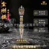 La Tarjeta es un Adorno Vajra Puba de Tres Caras Nepalí Estilo Xizang de Latón Mazo Mágico para el Hogar y el Salón Budista Tántrico Que Se Puede Girar