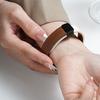 Adequado para Apple Apple Watch S11 Padrão Lichia Cintura Pequena Fivela Magnética Pulseira Feminina iWatch Smartwatch
