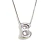 Moda Europeia e Americana Simples Nicho Personalidade Hip Hop Explosões Colar Aço Inoxidável Banhado a Ouro 18K Colar com Letras Bolha para Mulheres