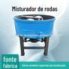 Misturador de concreto e argamassa de cimento de boca plana, equipamento de mistura rolante, misturador de areia de roda vertical, misturador de roda de moagem.