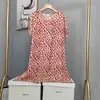 Novo Pijama de Algodão e Seda 2025 para Mulheres, Verão Fino Tamanho Grande, Vestido Longo de Algodão Artificial de Manga Curta para Usar por Cima