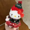 Moda Otoño e Invierno Nuevo Conjunto de Esquí Llavero de Felpa Hello Kitty Bolso Cálido Kt Colgante