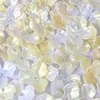 Suministro Directo de Fábrica Plástico Acrílico Accesorios Agujero Recto Flor Grande de Pétalos Aretes Manualidades DIY Decoración para Tocados Zapatos y Ropa Venta al por Mayor