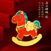 Imán para Nevera Abrebotellas Colgante de Metal Año del Caballo Nuevo Modelo Año del Caballo Haz Dinero Adorno de Imán para Nevera Personalizado