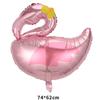 Decoração de Balão de Folha de Coco Tema de Praia do Havaí Balão de Abacaxi Coqueiro Novo Balão de Filme de Alumínio Flamingo