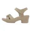 JS507-1 Verano Nuevo 2026 Sandalias de Cuña Huecas para Mujer con Correa Trasera de Velcro, Suela Suave, Zapatos Antideslizantes para Mujer