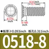 Tuercas Remachables Hechas en EE. UU. FH-256/440/632/832/0420/0518/0616-Tuercas Remachables