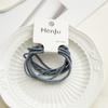 Verano Nuevo Alta Elasticidad Base Diaria Duradera Simple Twist Banda de Goma Set Cuerda para el Cabello Lote de Adornos para la Cabeza