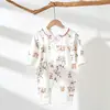 Macacão Divertido com Estampa para Bebê Estilo Primavera/Outono Macacão de Algodão Puro Classe A para Recém-Nascidos Manga Longa Sem Etiqueta Várias Cores Disponíveis