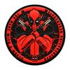 Mancha Deadpool 3D Bordado Velcro Patch Mochila Adesivo Braçadeira Chapéu Adesivo Tático Adesivo de Moral