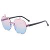 Nuevas gafas de sol transfronterizas para niños, hombres y mujeres, bonitas gafas de sol para bebés, fotografías callejeras de famosos de internet de moda, viseras personalizadas