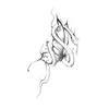 Pegatinas de Tatuaje Herbales de Mariposa y Serpiente para Hombres y Mujeres, Tatuajes Creativos de Estilo Antiguo para Brazos y Piernas, Impermeables, a Prueba de Sudor, de Larga Duración y Semi-Permanentes