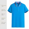 Camisa de publicidade impressão camisa polo camiseta de manga curta roupas de trabalho cultura de viagem da empresa camisa roupas de trabalho masculinas e femininas LOGO bordado