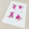 Pegatinas de Tatuaje de Venta Caliente Transfronterizas para Actividades Faciales Escenario Mariposa Colorida Larga Duración Impermeables Pegatinas de Maquillaje Facial Venta al por Mayor