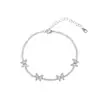Pulsera de borlas de mariposa con diamantes de circón chapada en cobre 18k de lujo ligero, pulsera de estilo frío europeo y americano de alta gama, venta al por mayor
