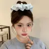 Elástico de Cabelo Borboleta com Sal Marinho para Cuidados com o Cabelo, Série de Cores Quentes e Doces, Elástico Versátil de Intestino de Porco, Novo Estilo Coreano e Japonês para Rabo de Cavalo Feminino
