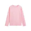 Camiseta base de manga larga de color liso, cuello redondo, corte holgado, unisex, 220g, algodón puro de Xinjiang peinado, a la moda, para hombre