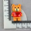 Accesorios para Funda de Teléfono Móvil de Dibujos Animados para Niños Accesorios de Resina Oso Pegamento Crema Material DIY Barro de Huella de Mano y Pie Tocado Accesorios para el Cabello