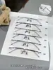 Armazón de Gafas sin Marco para Maestro, Titanio Puro, Ultraligero, Estilo Diseñador, Aspecto Natural, Efecto Adelgazante, Se Puede Montar con Lentes Graduados, Armazón de Titanio