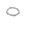 Europa e Estados Unidos Novo Anel de Diamante Twist Anel de Casal Cross-border Hot Selling Simples Moda Feminina Jóias