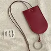 Collar de Cuerda Trenzada con Forma de Corazón Tridimensional de Cuero Mismo Estilo, Colgante para Gafas de Sol, Bolsos, Moda Ins, Combinable