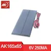 Mini Panel Solar de 60x60mm 5.5V Panel de Batería Panel de Carga Solar Tablero de Pegamento Panel Fotovoltaico