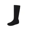 Botas de Moda para Mujer Pierna Ajustada 2026 Otoño/Invierno Aumentadoras Ocultas de Altura Punta Redonda Tacón Bajo Hasta la Rodilla Botas Altas Botas de Moda