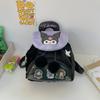 Furry Bag 2025 Nova Coreia do Sul Design de Moda Pequeno Coelho em Pó Mochila de Pelúcia Estudante Mochila Escolar Bonita