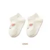 Calcetines de Bebé Verano Estilo Delgado Recién Nacido Bebé Calidad A Algodón Calcetines de Piso Antideslizantes Niños Pequeños Malla Tubo Corto Calcetines Tipo Barco