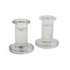 Candelabro de cristal retro de estilo europeo, candelabro de lujo, candelabro de cera para mesa de comedor simple, decoración de taza de vela
