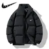 Chaqueta Nueva de Algodón de Invierno para Hombre, Chaqueta Acolchada de Marca de Moda con Cuello Alto, Holgada y Engrosada, Abrigo Casual de Algodón para Estudiantes y Parejas