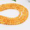 Optimización de joyería color jade amarillo de Myanmar calcedonia cuentas sueltas cuentas redondas amarillas pulsera diy accesorios de joyería con cuentas al por mayor