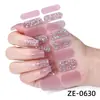 Fábrica Zhengxiang Personalizado Oem Película para Esmalte Adesivos de Unha Flor Gradiente Rosa Cebola Adesivos de Unha Popular ODM
