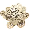 Atacado spot Novos ovos de madeira de Páscoa feitos à mão DIY pintados grafite lasca de madeira acessórios de decoração de feriado