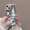 Funda Azul para iPhone Apple 17promax Gato KT 17air/17pro/17 Dibujos Animados 7 Linda A3527 Moderna
