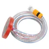 Lavadora de Coches Manguera de Entrada de Agua de Alambre de Acero Pistola de Agua para Lavado de Coches de Alta Presión Manguera de Succión Juego de Accesorios para Máquina de Limpieza del Hogar