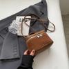 Bolsa Fosca Retrô 2025 Nova Exquisita Mini Versátil Feminina Transversal Super Popular Maleta Caixa Pequena Quadrada