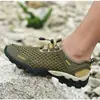 Zapatos de Malla para Hombre 2023 Verano Nuevos Zapatos de Malla Deportivos y Casuales de Moda Estilo Coreano Transpirables de Malla para Vadear Senderismo
