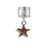 Pulsera con Colgante de Collar para Módulo Cruzado, Colgante de Pulsera Estilo Italiano con Lazo y Estrella, Adornos, Accesorios
