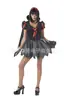 Disfraz de Halloween Terror Sangriento Reina Princesa Zombi Cosplay Vestido de Princesa Colección