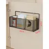 Caixa Organizadora Interna de Porta de Armário de Cozinha Sem Furos Filme Plástico Cosméticos Diversos Lanches Batom Organizador de Mesa