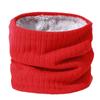 Bufanda de punto para otoño e invierno 2020 para hombre y mujer, bufanda cálida de terciopelo, moda exterior engrosada, anillo único, doble capa, cuello tipo jersey