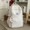 Mochila nueva estilo chica suave, alto atractivo estético, bolsa escolar de gran capacidad para chicas de secundaria y preparatoria, mochila de moda a cuadros y lunares