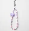 Serie de colgantes para teléfono móvil, correa de cordón para teléfono móvil estilo juvenil, exquisita decoración de correa para muñeca, cadena colgante para teléfono móvil