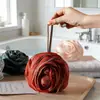 Bolas de Baño Transfronterizas 70g Flor de Baño Rosa Bola de Baño de Burbujas para Mujeres Súper Suave Tamaño Grande No se Desintegra Flor de Baño Exfoliante de Gama Alta