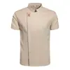 Uniforme de Trabajo Impermeable para Chef Manga Larga Hombre Otoño e Invierno Cantina Cocina Trasera Ropa de Trabajo Hornear Pastel Catering Uniforme Personalizado