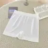 Pantalones cortos de seguridad anti-exposición de seda helada, ropa interior de algodón fresco, dos en uno, no se enrollan, sin costuras, calzoncillos tipo boxer antibacterianos para mujer