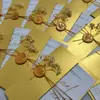 Juego de sellos de cera para sobre nacarado dorado brillante de seis colores sobre para carta escrita a mano tarjeta de felicitación invitación tarjeta especial sobre de papel