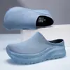 Novos Sapatos Casuais de Primavera, Tênis Meia Respirável Fly-Knit, Slip-On para Casal com Sola Grossa, Sapatos Meia Slip-On de Tamanho Grande para Venda Transfronteiriça